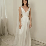 Bo & Luca Iris Gown & Cape Full Length Front