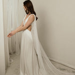 Bo & Luca Iris Gown & Cape Full Length Side