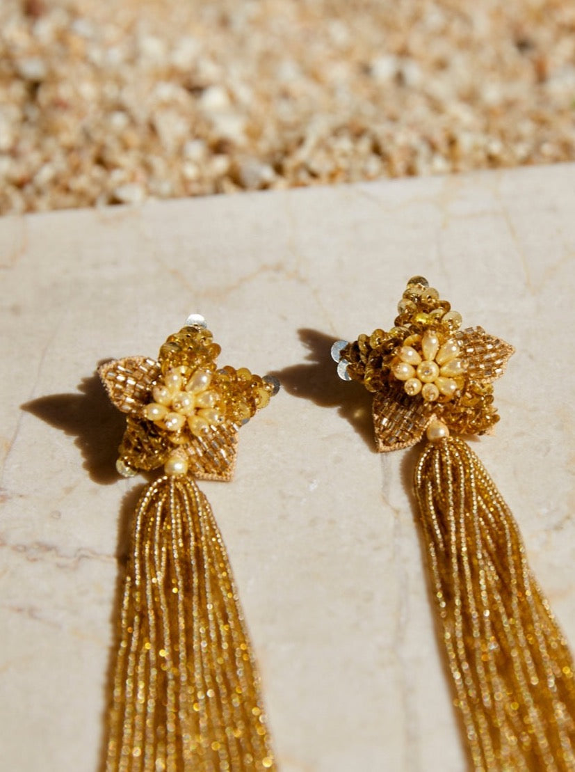 Bo & Luca Valentine Earrings Champagne