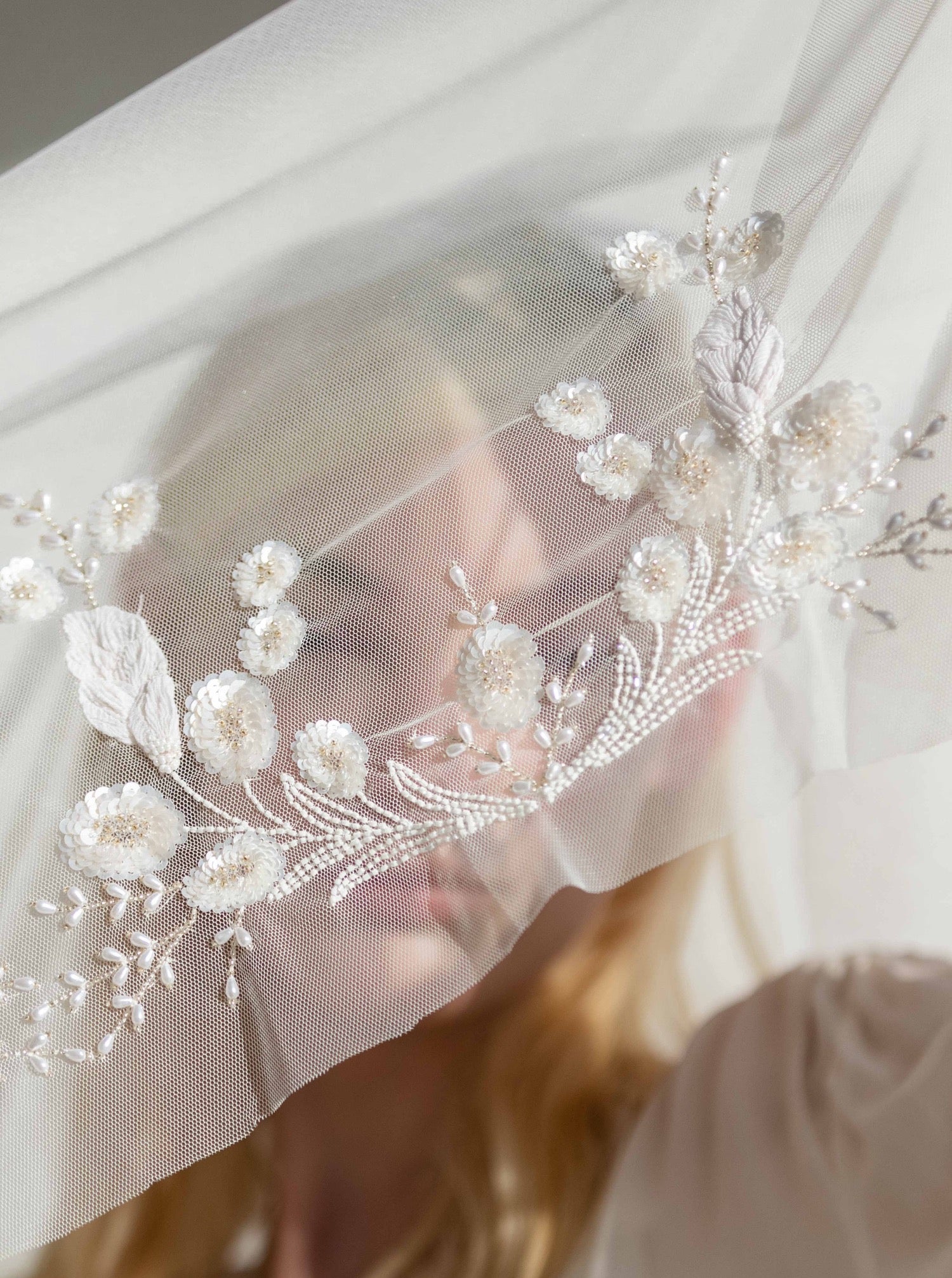 Bo & Luca Adeline Veil Detail