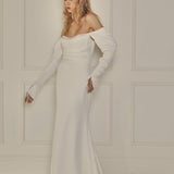 Temple by Bo & Luca Celine Gown Draped Sleeves
