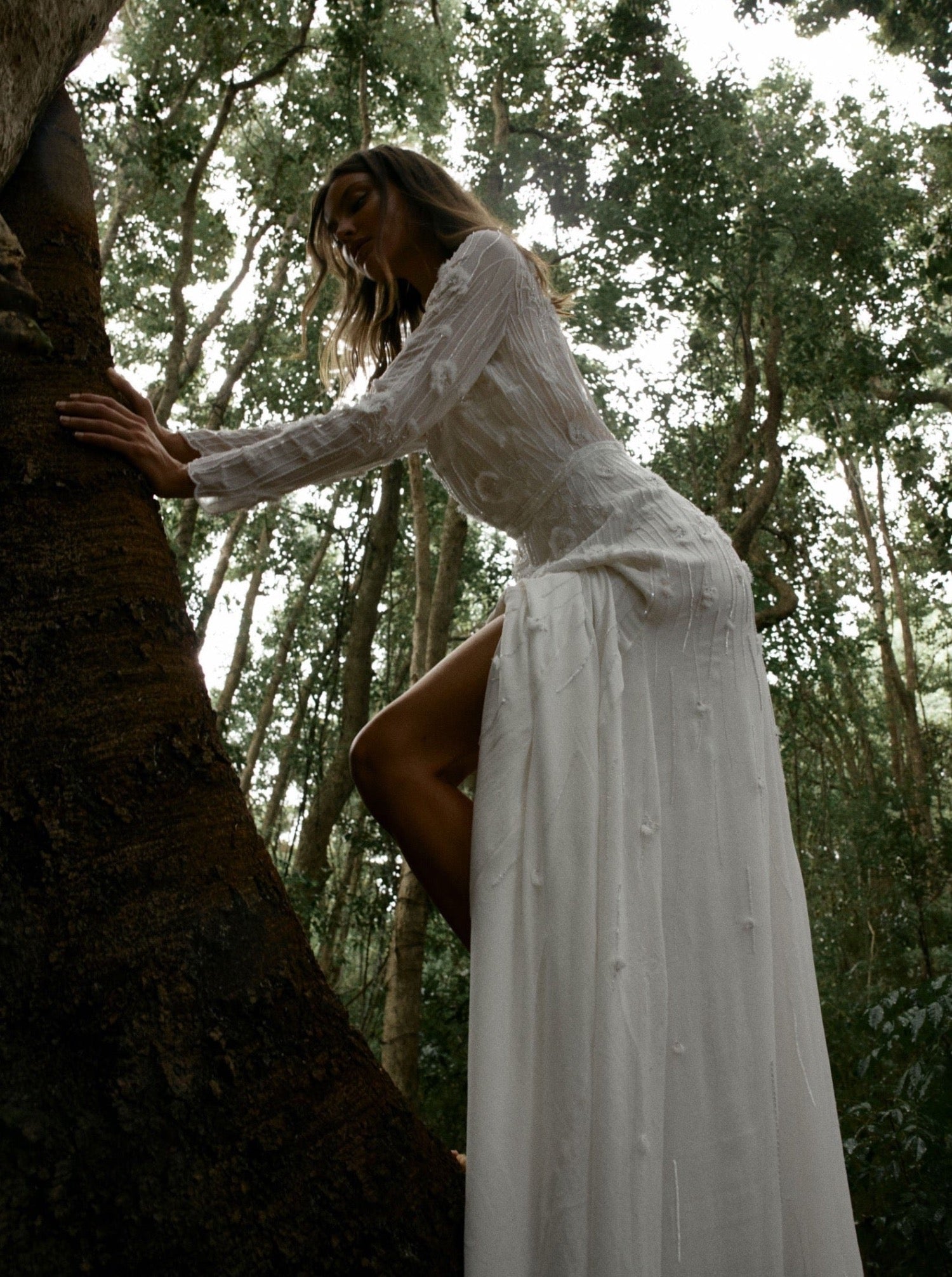 Bo & Luca Dandelion Gown Editorial Jessica Leece