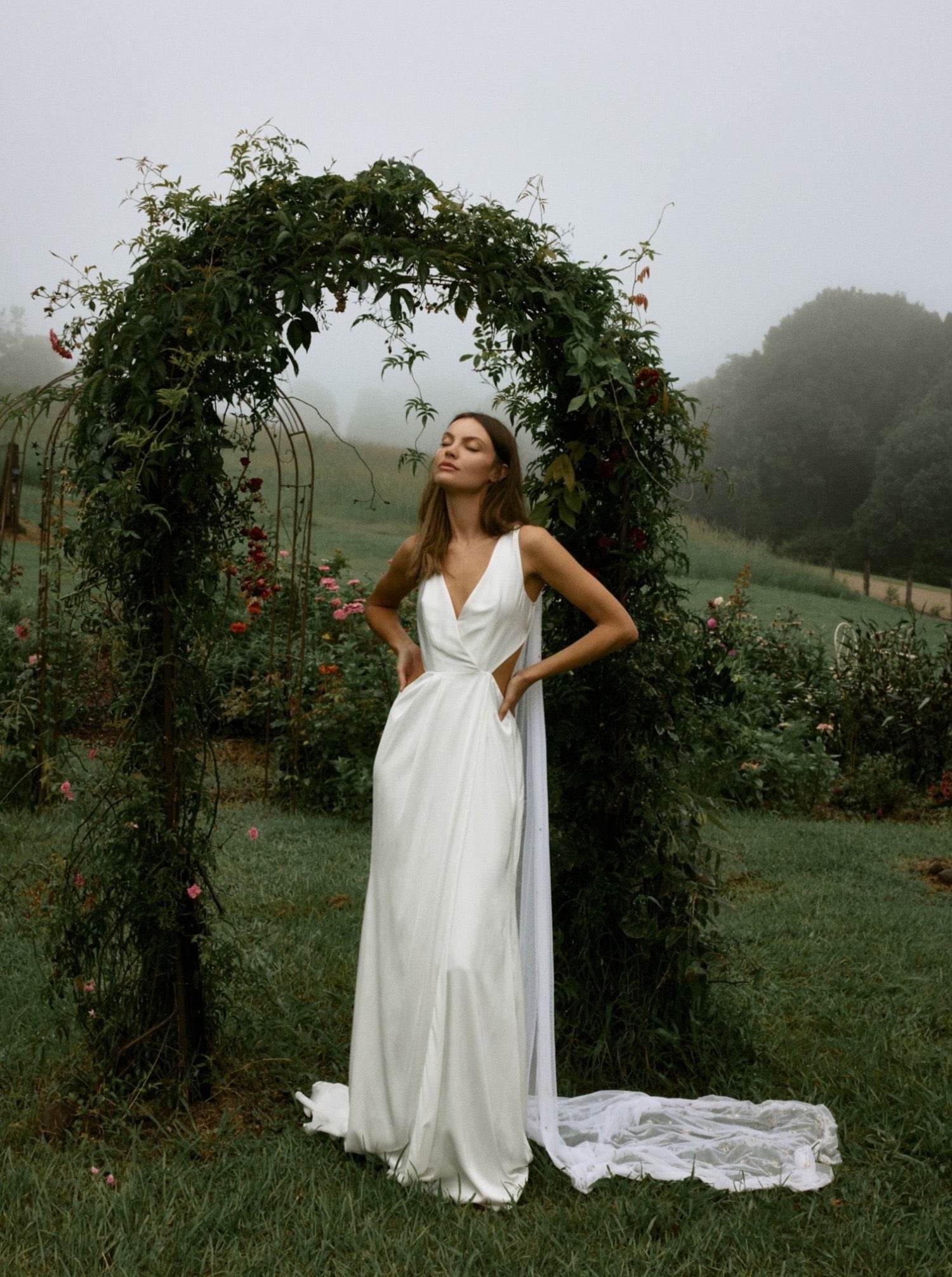 Bo & Luca Iris Gown & Cape Editorial