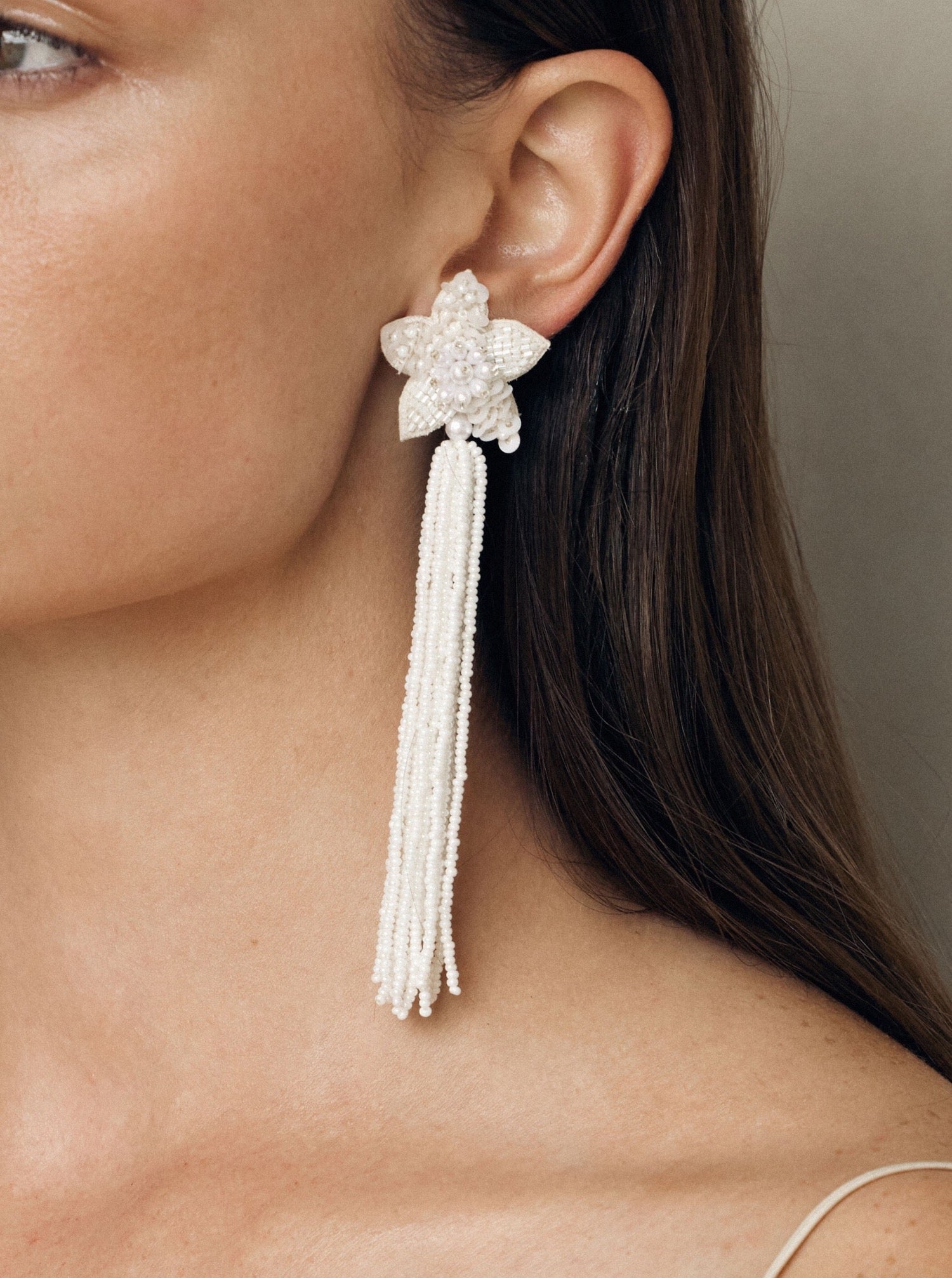 Bo & Luca Valentine Earrings Ivory