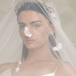 Bo & Luca Zinnia Veil closeup