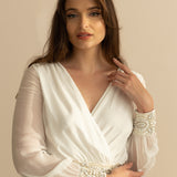 Bo & Luca Bardot gown