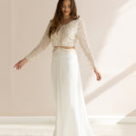 Bo & nLuca Margot Gown Long Sleeve Gold