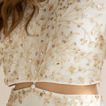 Bo & Luca Short Sleeve Margot Gown Gold