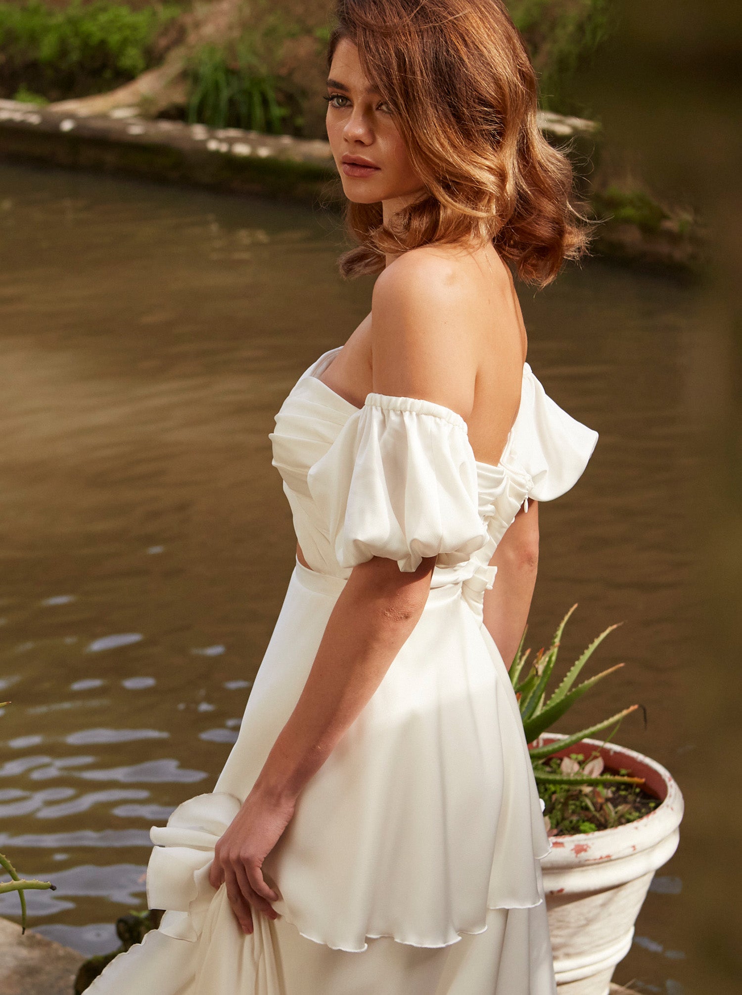 Temple by Bo & Luca Tiered Tulip Gown