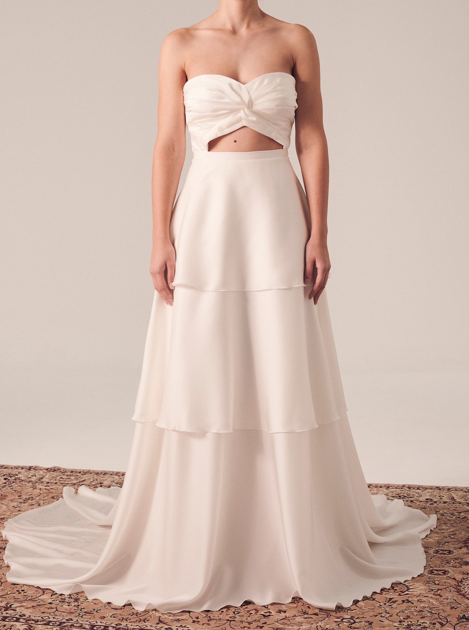 Temple by Bo & Luca Tiered Tulip Gown