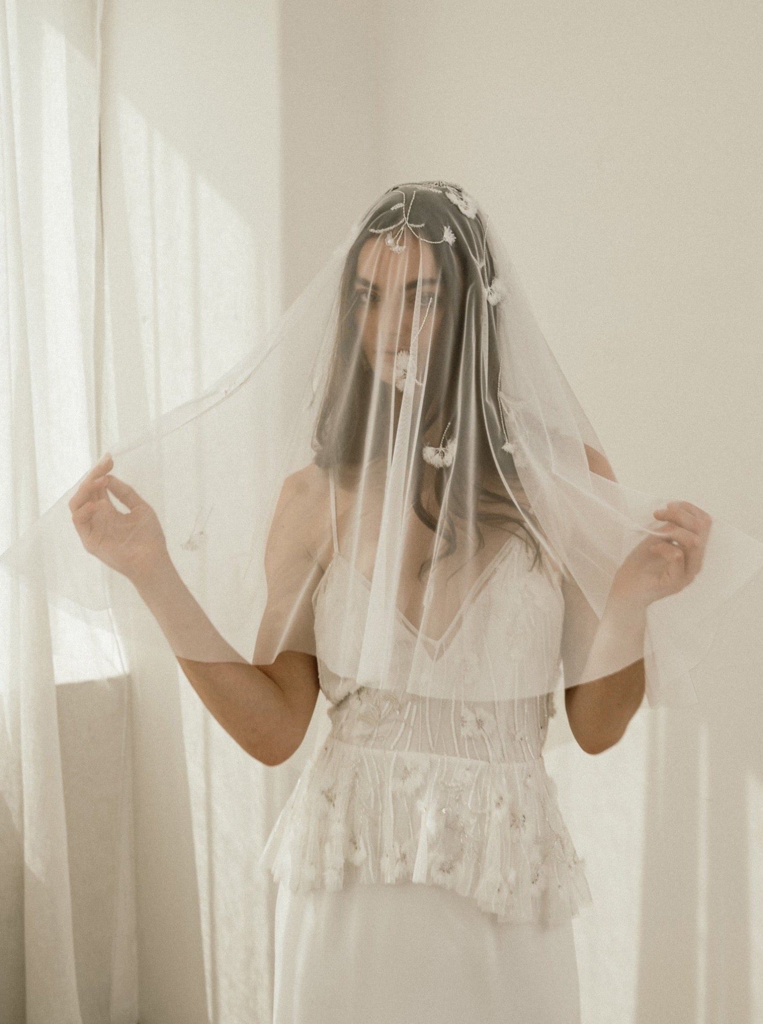Bo & Luca Zinnia Gown veil detail