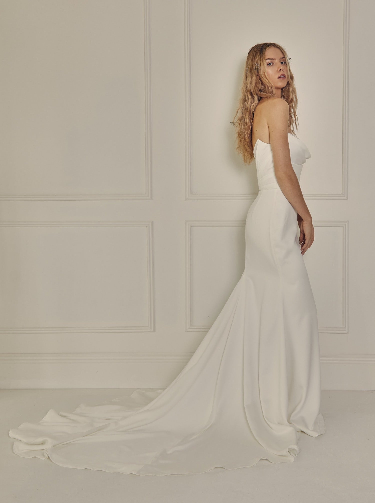 Temple by Bo & Luca Celine Gown Strapless side
