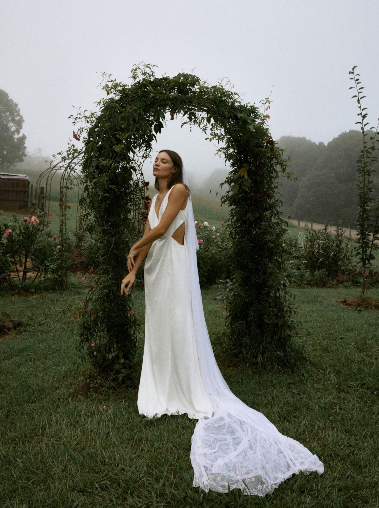 Bo & Luca Iris Gown & Cape Editorial