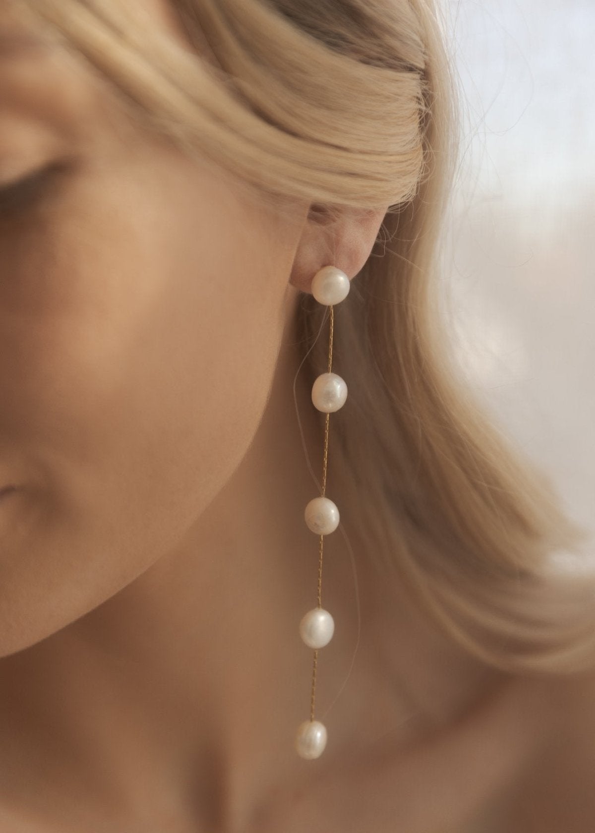 Temple by Bo & Luca Jewellery Rose Pearl Earrings