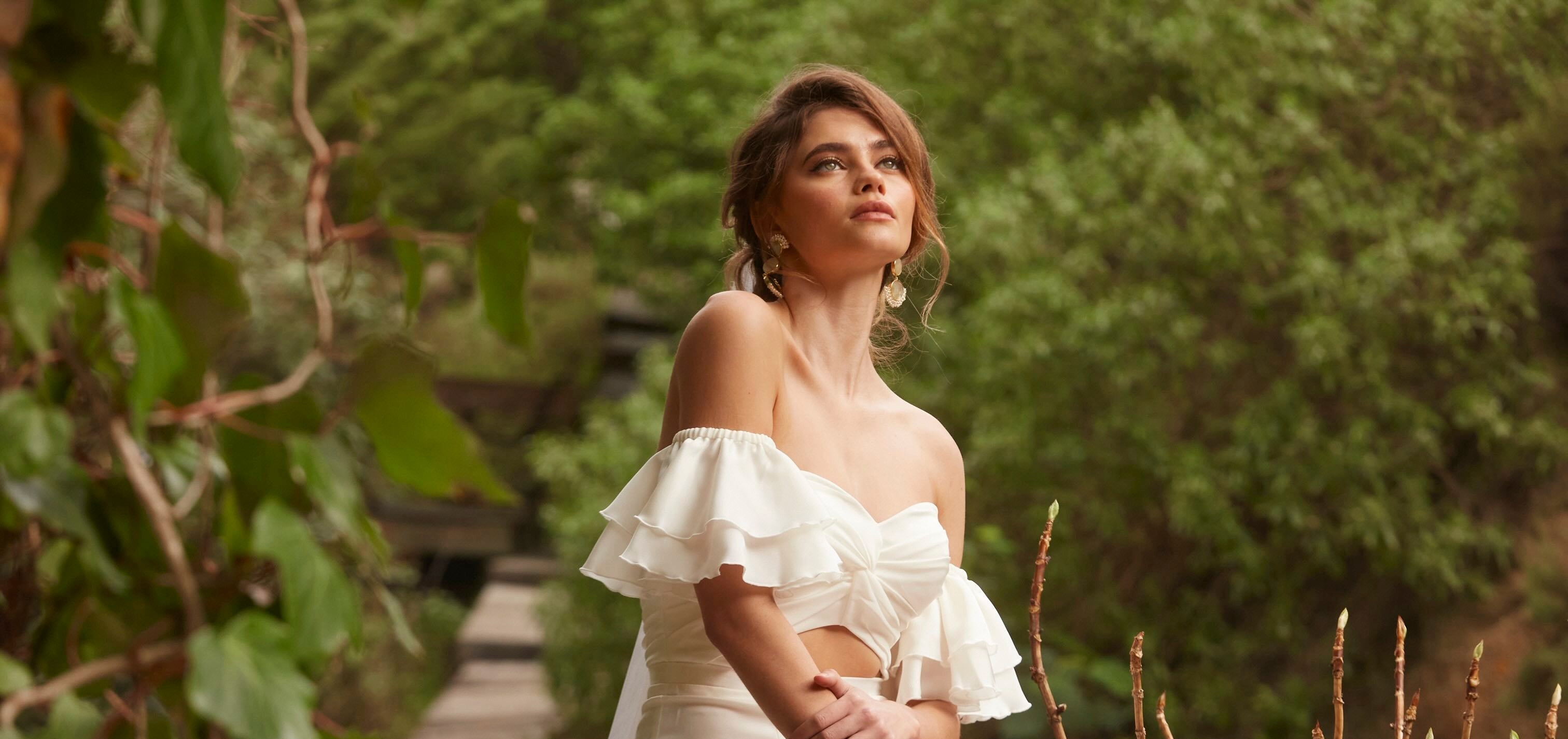 【つつ】malco. bo&luca angelica ドレス　2点セット Angelica Gown | Ethereal Bridal Hand-beaded Silk Chiffon