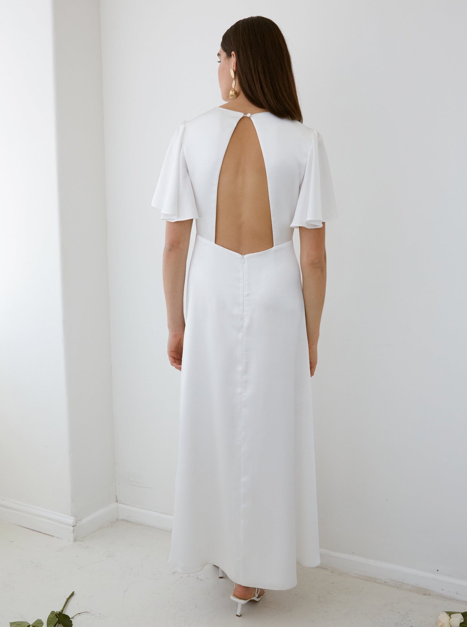 Bo & Luca Civil Ceremony Rose Gown
