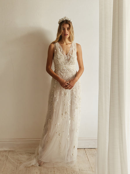 Harper Gown | Divine Tulle & Silk Chiffon Hand-beaded Bridalwear Bo & Luca Harper Gown | Divine Tulle & Silk Chiffon Hand-beaded Bridalwear Bo & Luca