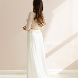 Bo & nLuca Margot Gown Long Sleeve Gold