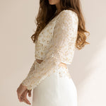 Bo & nLuca Margot Gown Long Sleeve Gold